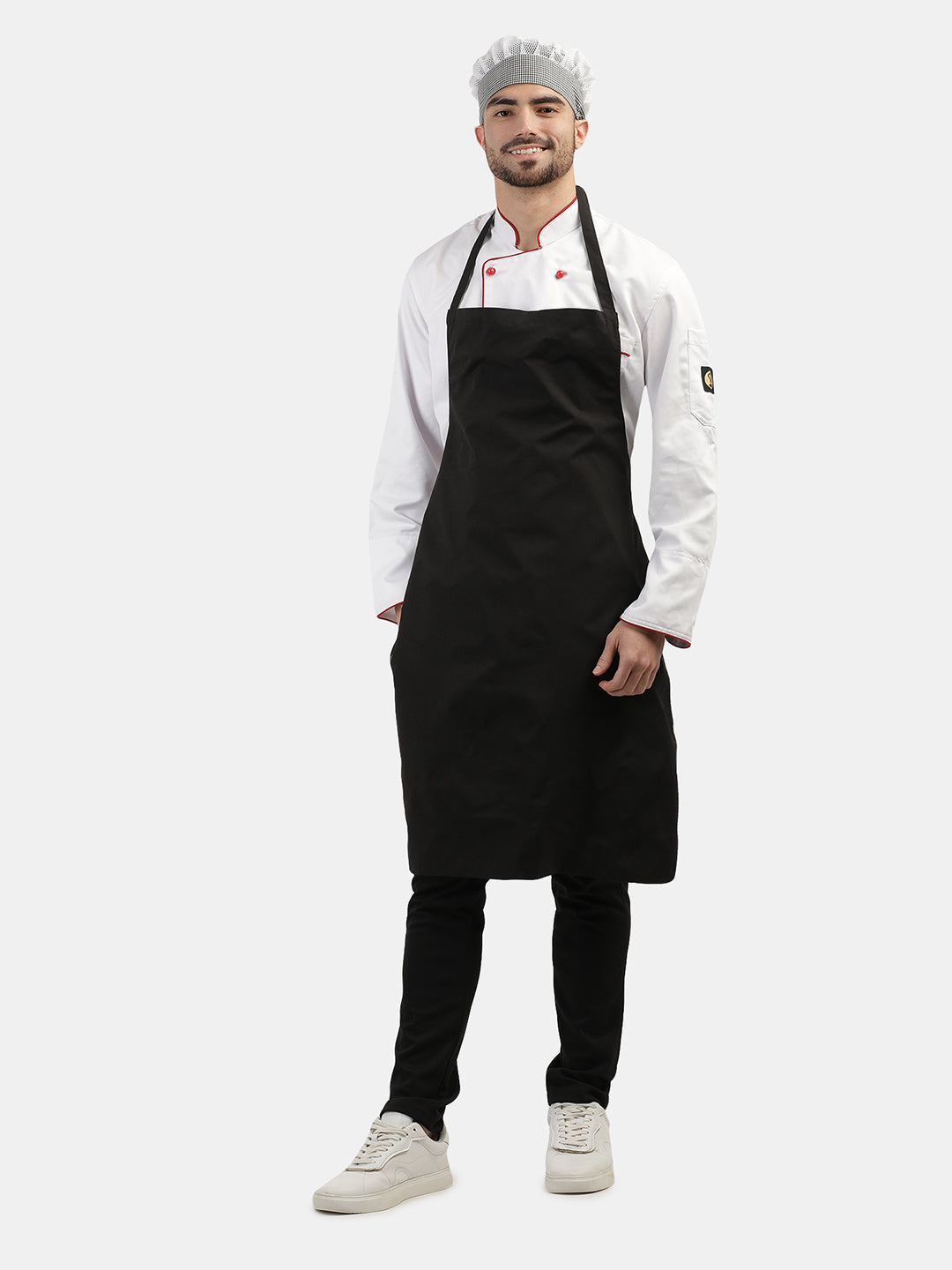 BLACK WATER PROOF LONG APRON