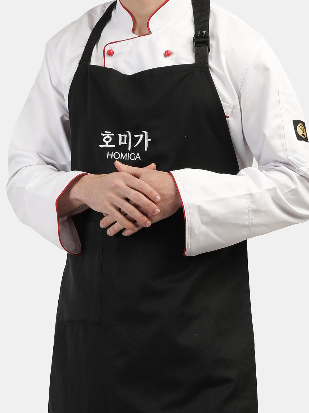 CLASSIC BLACK LONG APRON