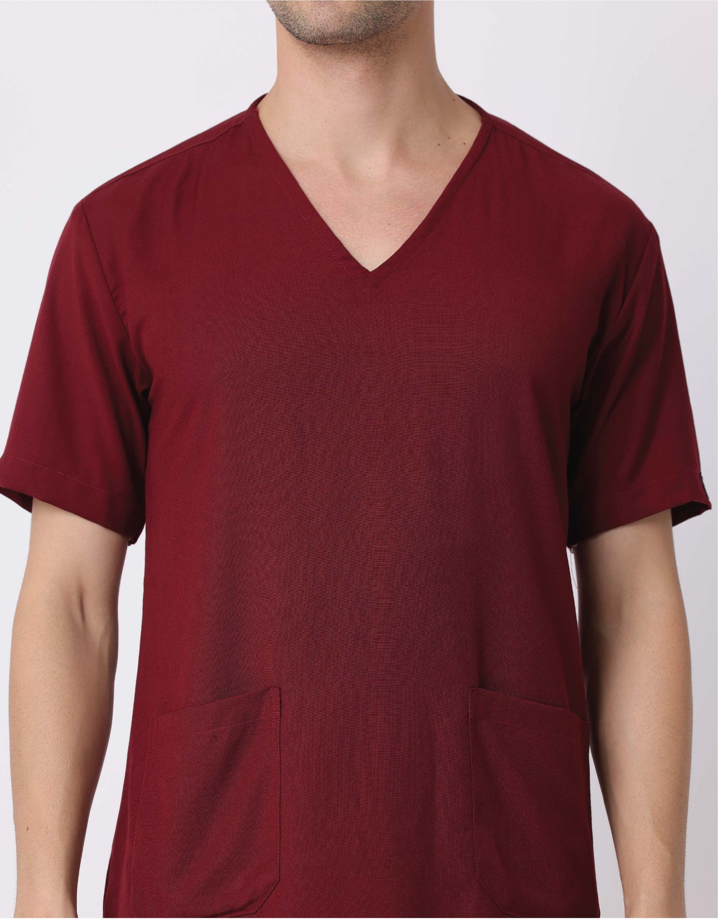 Spunny Scrub Top Maroon