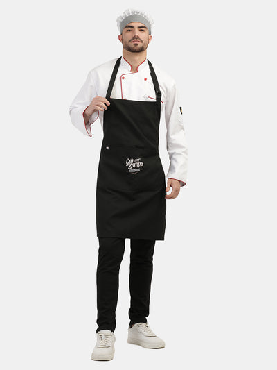 CLASSIC BLACK LONG APRON
