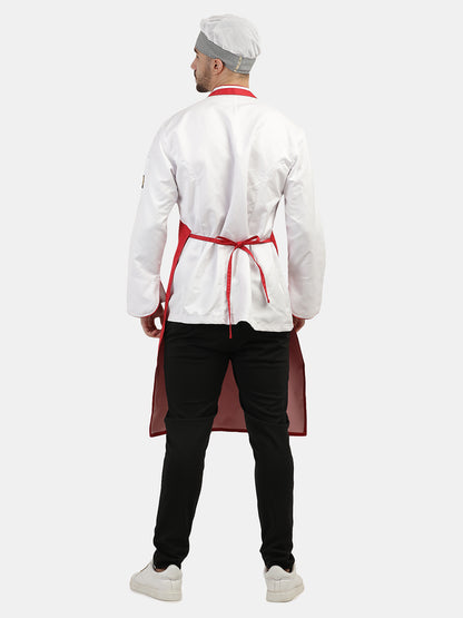 RED WATER PROOF LONG APRON