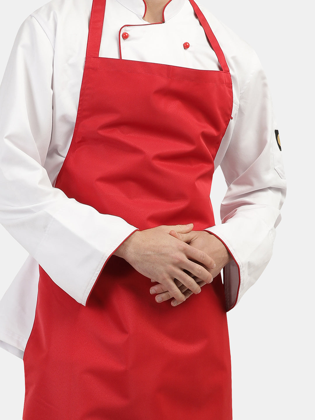 RED WATER PROOF LONG APRON