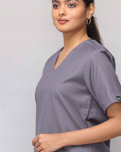 Spunny Scrub Top Grey hover
