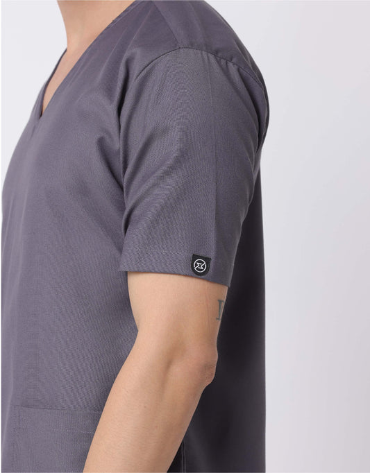 Spunny Scrub Top Grey
