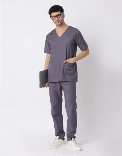 Spunny Scrub Suit Set Grey