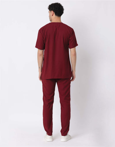 Spunny Scrub Suit Set Maroon hover
