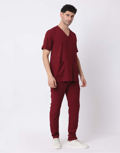 Spunny Scrub Suit Set Maroon