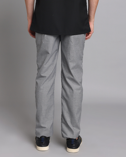 Classic Black & white Check Chef Pants