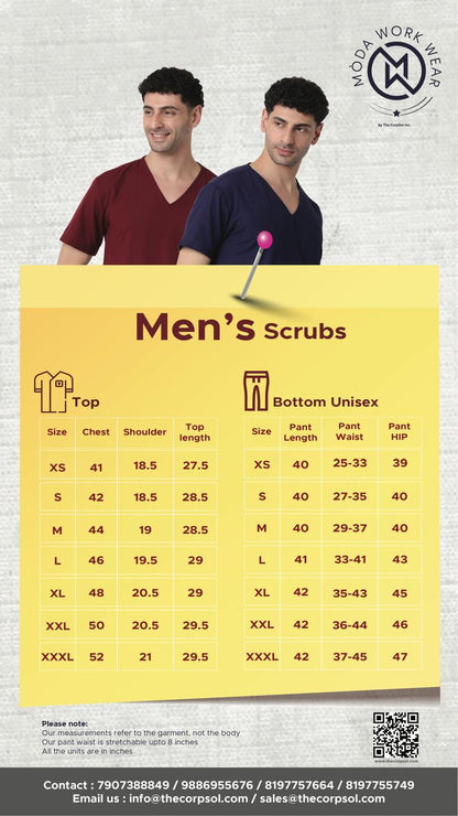 Spunny Scrub Suit Set Maroon