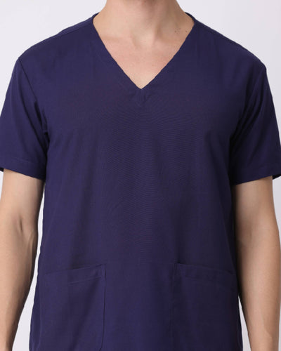 Spunny Scrub Top Navy Blue