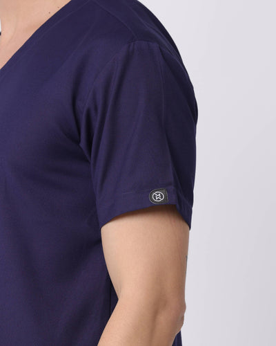 Spunny Scrub Top Navy Blue hover