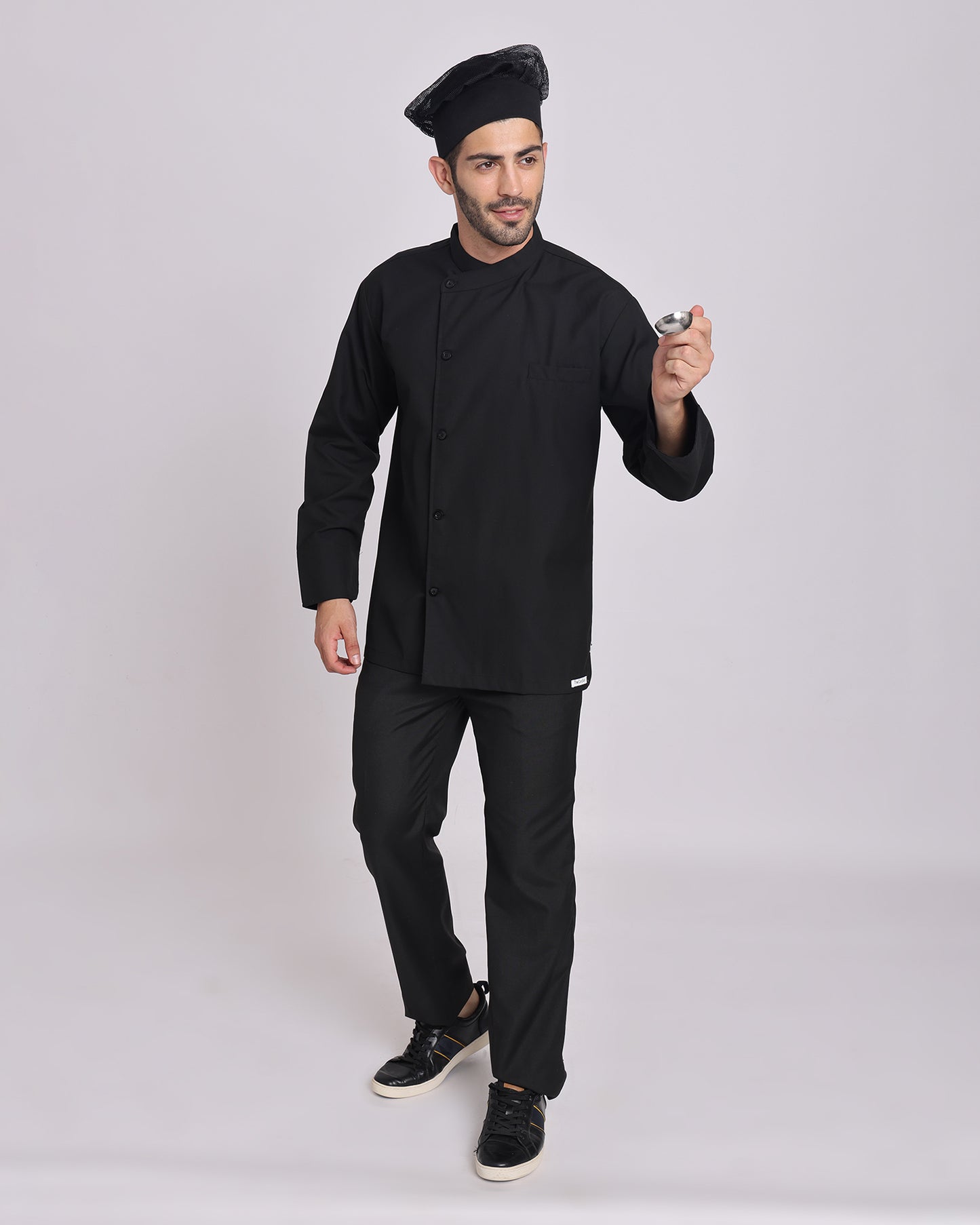 Black Full Sleeve Chef Jacket