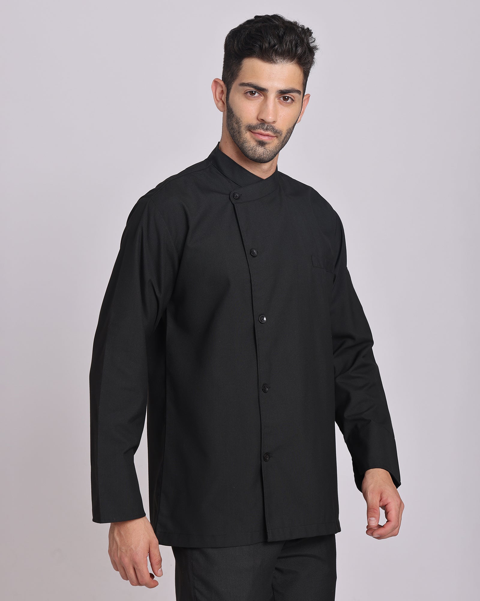 Black Full Sleeve Chef Jacket