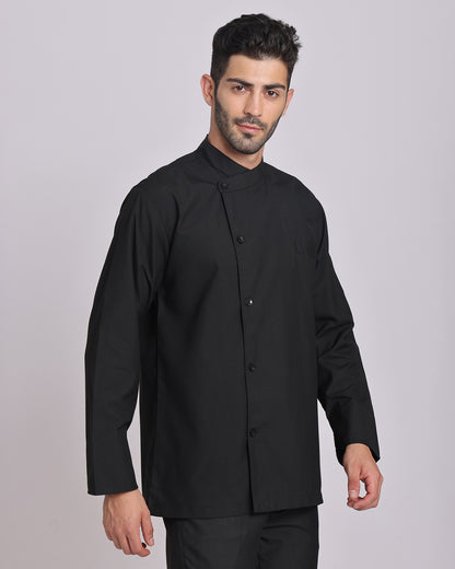 Black Full Sleeve Chef Jacket