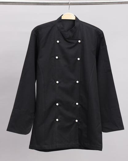 Chef Jacket Full sleeve Black with Double side button