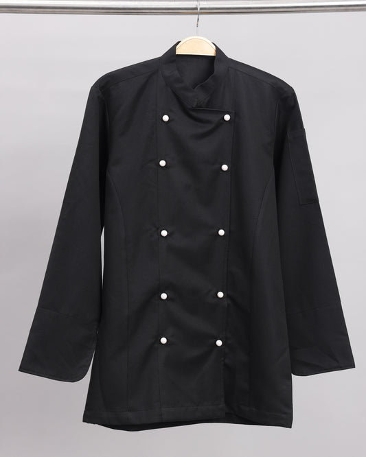 Chef Jacket Full sleeve Black with Double side button